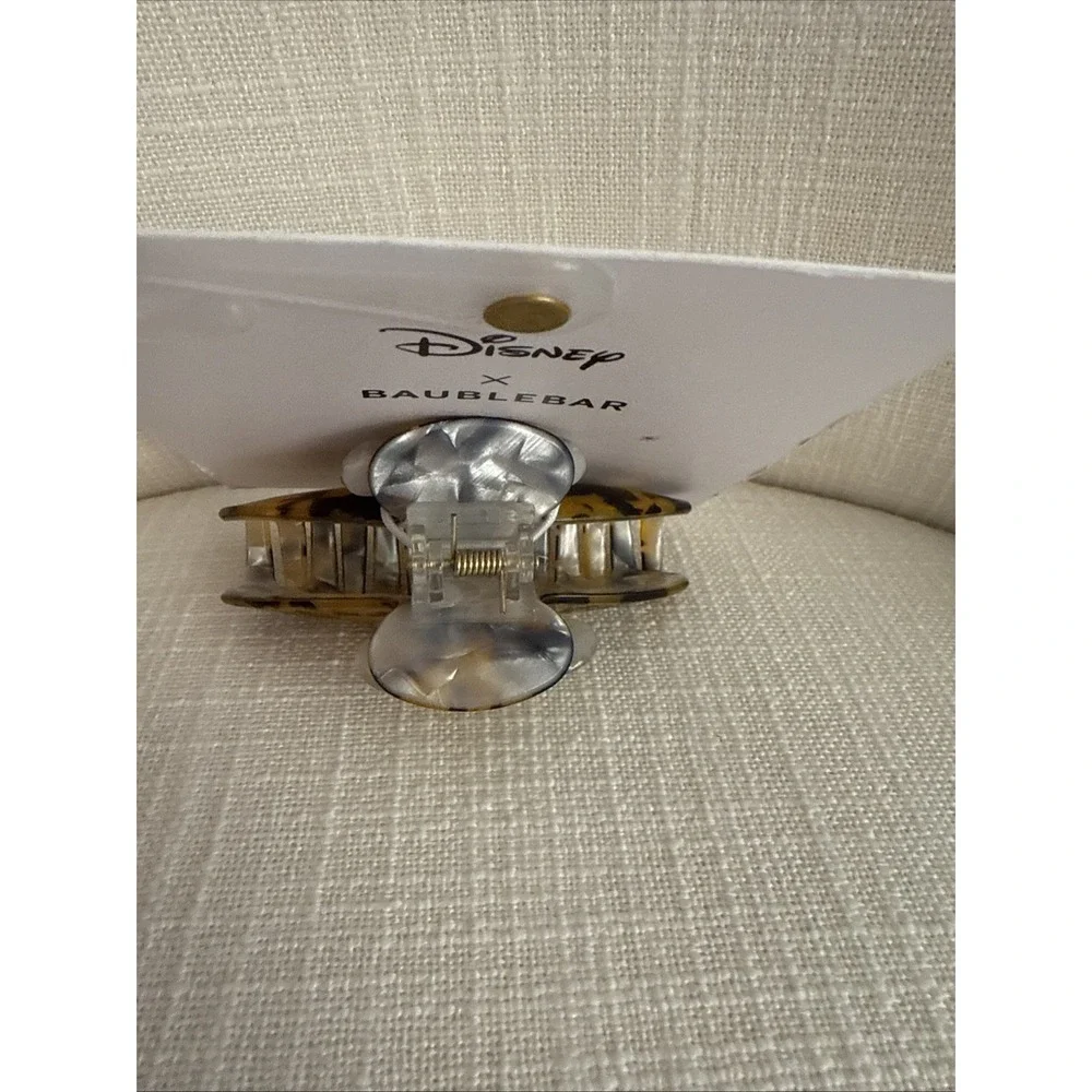Disney x BaubleBar Tortoise Mickey Mouse Minnie Rhinestone Hair Claw Clip NWT‎